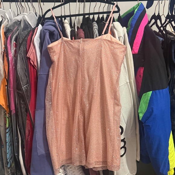 Sparkling Pink Mini Dress - Picture 5 of 6